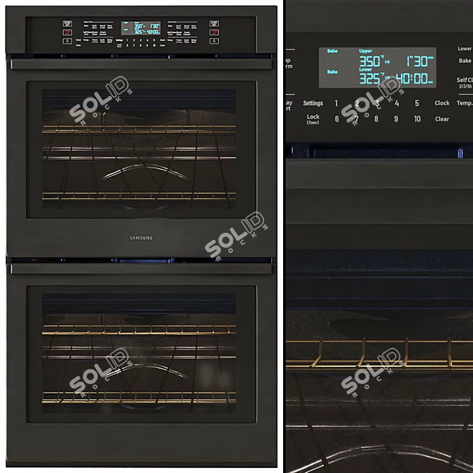 Samsung Kitchen Appliance Bundle 3D model image 3