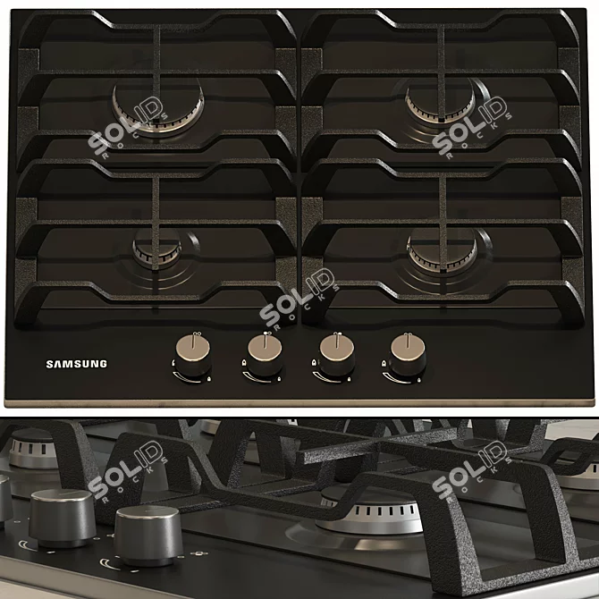 Samsung Kitchen Appliance Bundle 3D model image 5