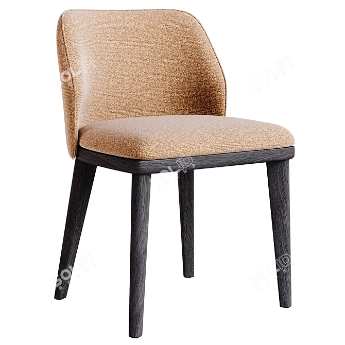 Sleek LUM Bar Stool 3D model image 3