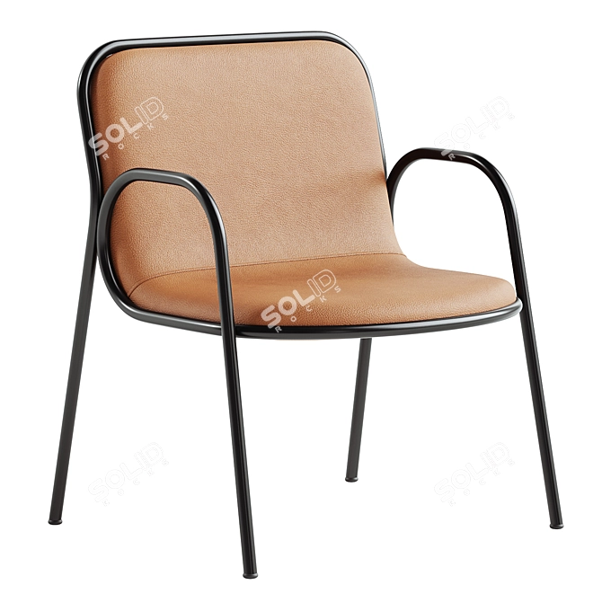 Modern Unia Lounge Chair Design 3D model image 9