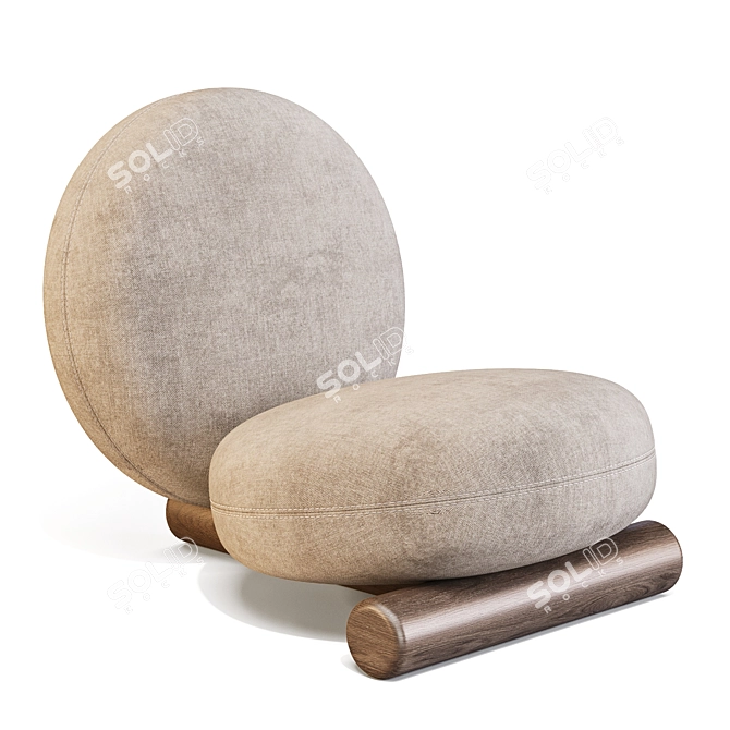 Meri - Contemporary Comfort Armchair 3D model image 2