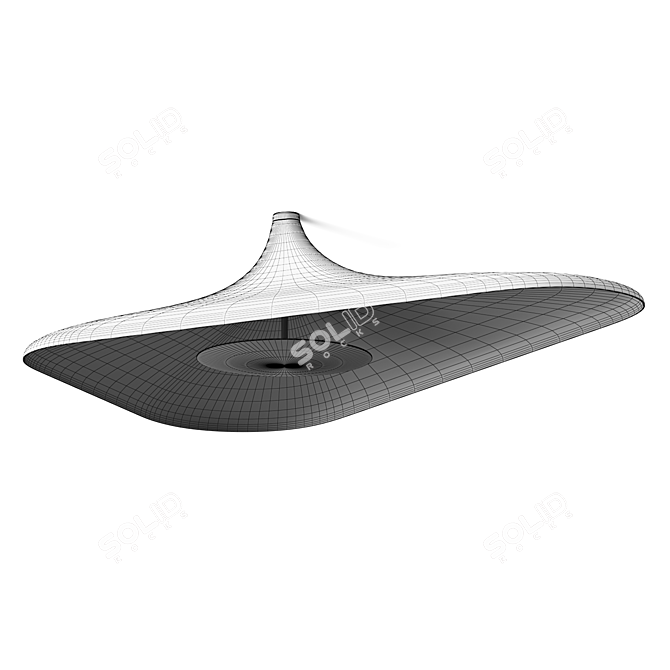 Sleek LED Ceiling Lamp - Odile Decq 3D model image 5