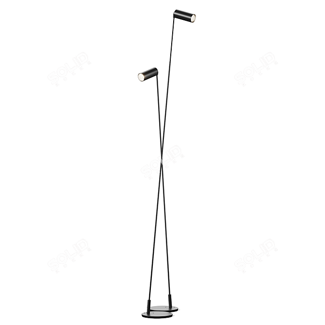 Modern Reach Floor Lamp, Jos Muller 3D model image 2