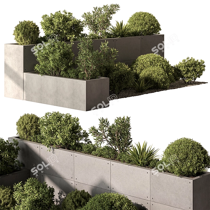 Outdoor Plant Box 631 3D model image 2