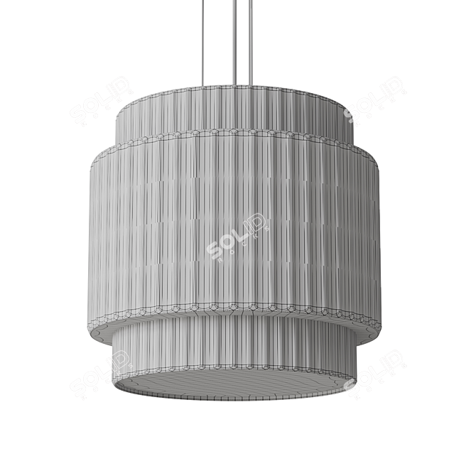 GUDMAR Rattan Palm Pendant Light 3D model image 4