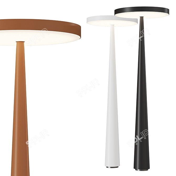 Modern Equilibre Floor Lamp Fixture 3D model image 1
