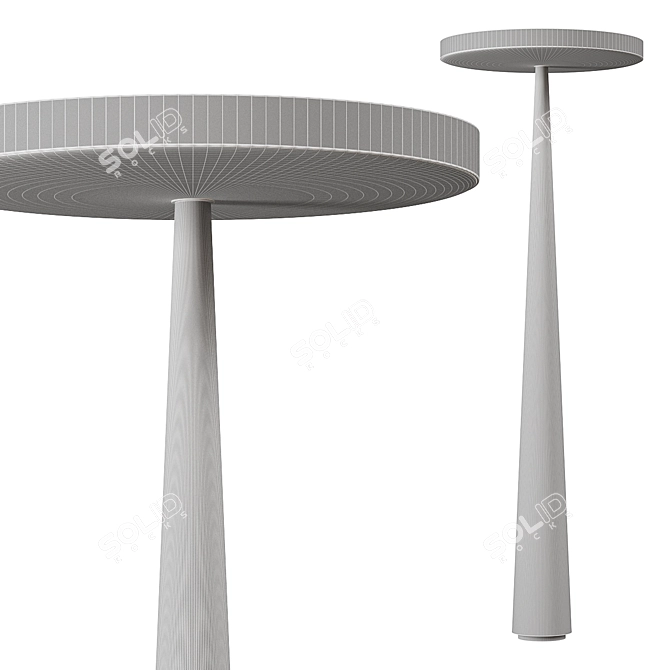 Modern Equilibre Floor Lamp Fixture 3D model image 4