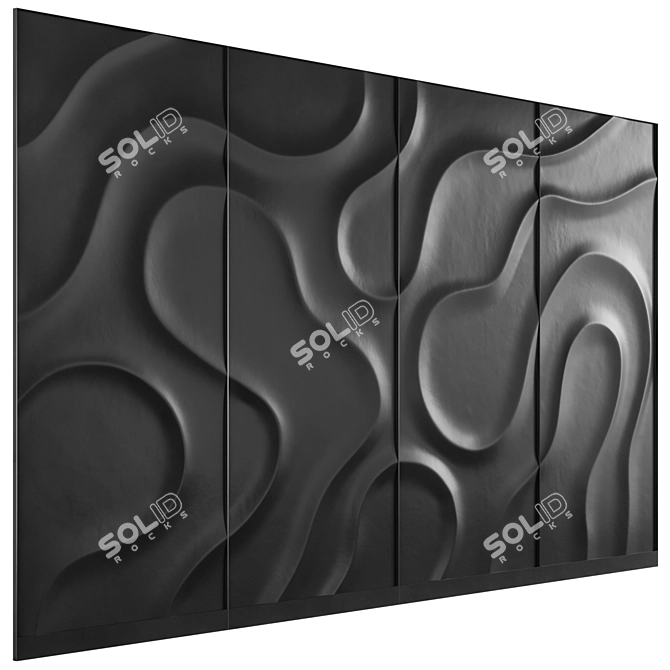 Celestial 3D Wall Panel 3D model image 2