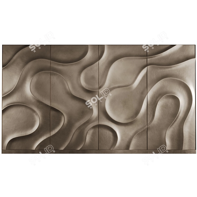 Celestial 3D Wall Panel 3D model image 4