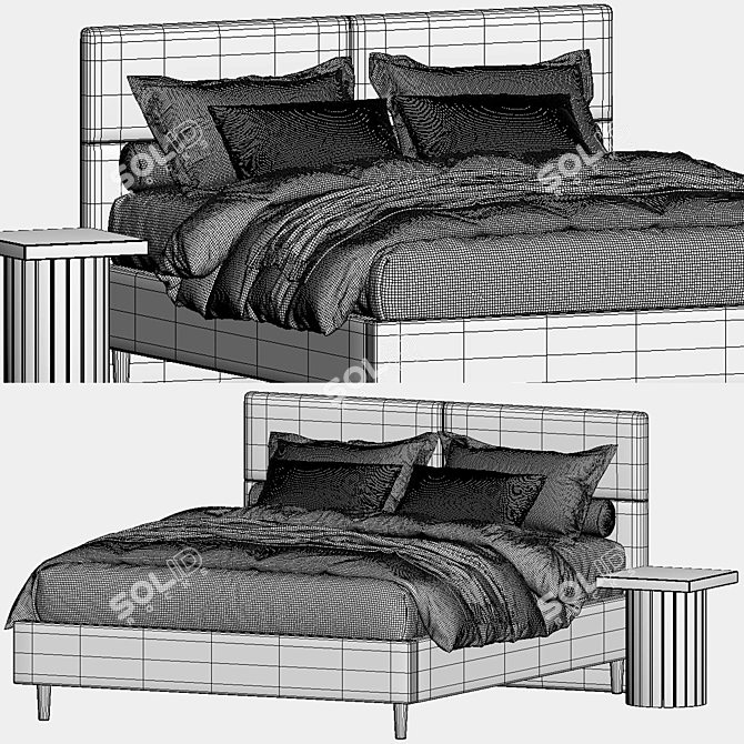  Bed Mayton by Divan.ru 3D model image 6