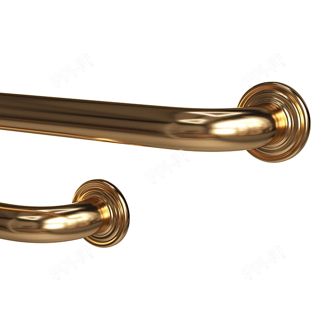 Sleek Ansel Drawer Pull 3D model image 4