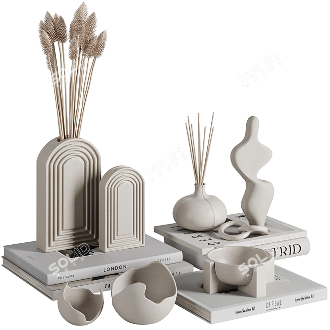 Modern Geometric Decor Set 3D model image 2