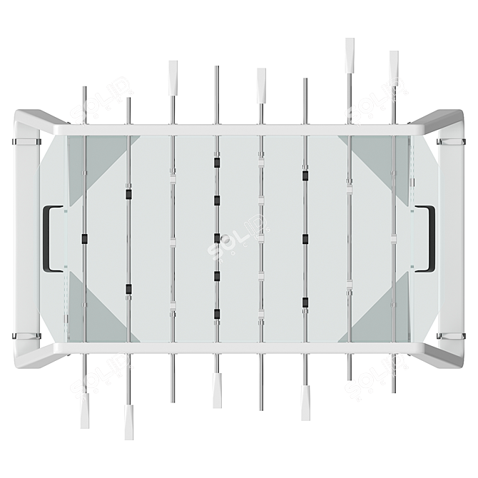 Canvas Glass Foosball Table 3D Model 3D model image 5