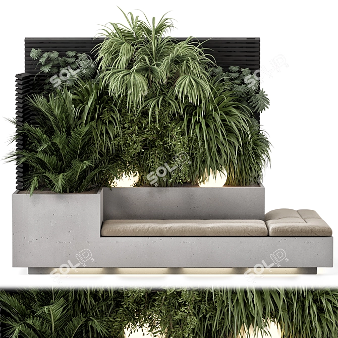 Lush Backyard Tree Set 2321 3D model image 8