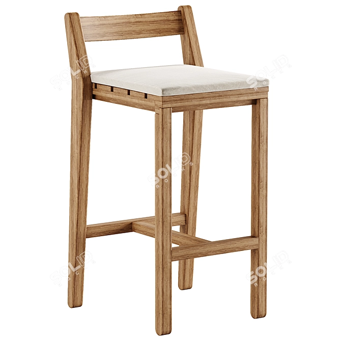 Modern ZANIA Chair: Stylish Design 3D model image 1