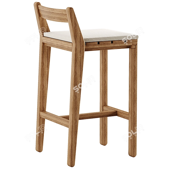 Modern ZANIA Chair: Stylish Design 3D model image 2