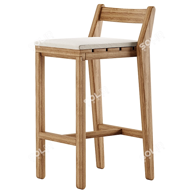 Modern ZANIA Chair: Stylish Design 3D model image 3