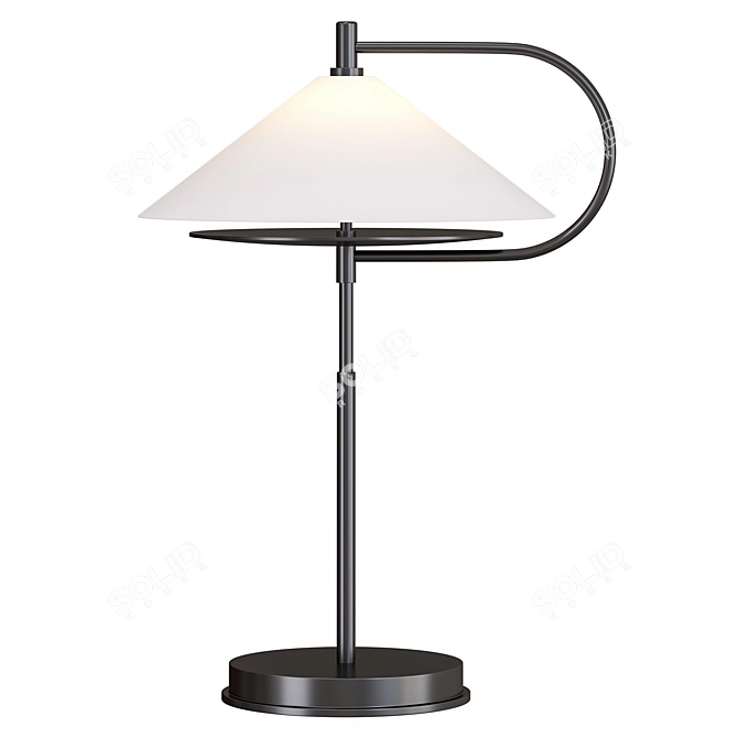 Modern Gesture Table Lamp, Corona Render 3D model image 2