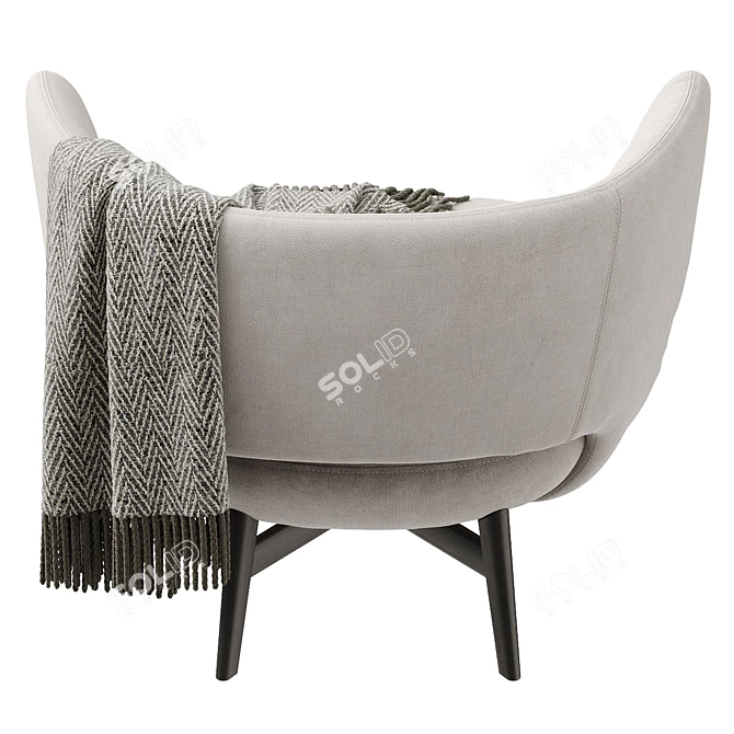 Modern Stylish Bonaldo Doge Armchair 3D model image 4