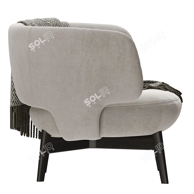 Modern Stylish Bonaldo Doge Armchair 3D model image 5