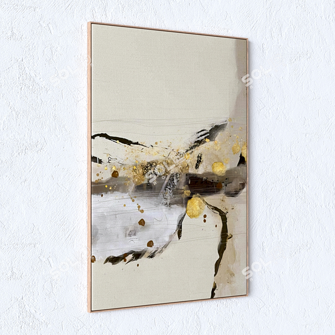 Premium Large Wall Art Set 3D model image 4