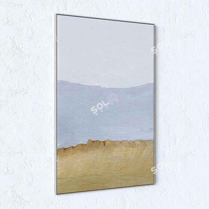 Wall Art Set with Frames 3D model image 4