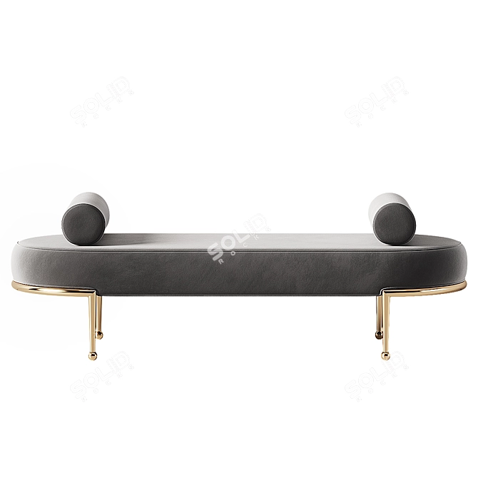 Elegant HP Decor Roxy Bench 3D model image 3