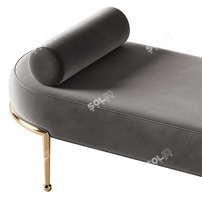 Elegant HP Decor Roxy Bench 3D model image 4