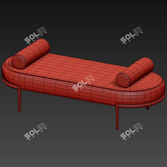 Elegant HP Decor Roxy Bench 3D model image 5