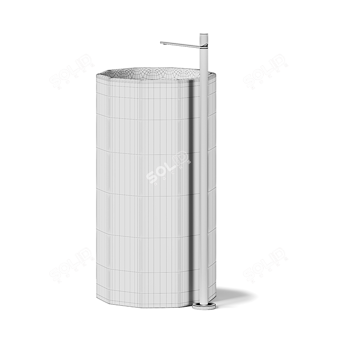 Antoniolupi Vitreo Washbasin 3D Model 3D model image 4