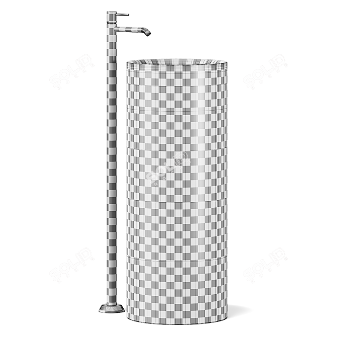 Giuseppe Maurizio Scutellà Design Washbasin 3D model image 3