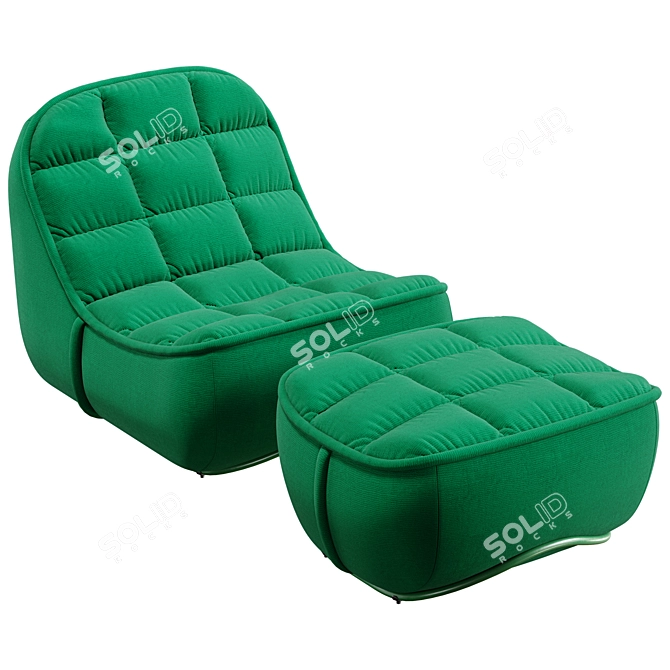 Stylish Sancal Vibe Lounge Chair 3D model image 1