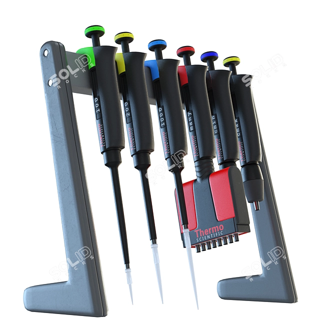 Precision Lab Pipettes Thermo 3D model image 1