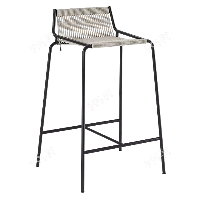 Modern Sleek Noel Counter Chair 3D model image 1