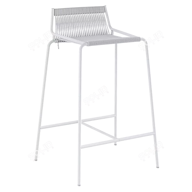 Modern Sleek Noel Counter Chair 3D model image 3
