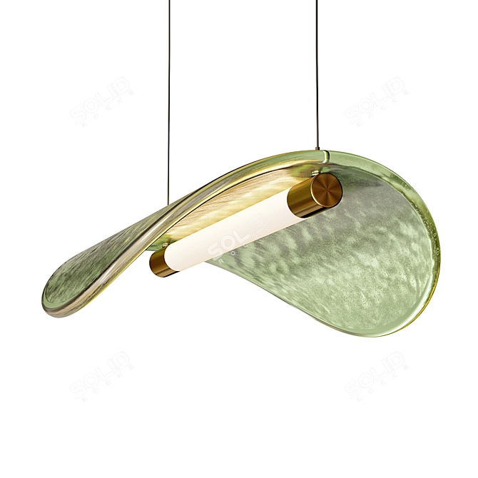 Sleek Manta Suspension Lamp: Paolo Castelli 3D model image 2