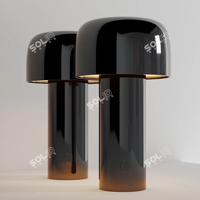 Portable Bellhop LED Table Lamp 3D model image 4