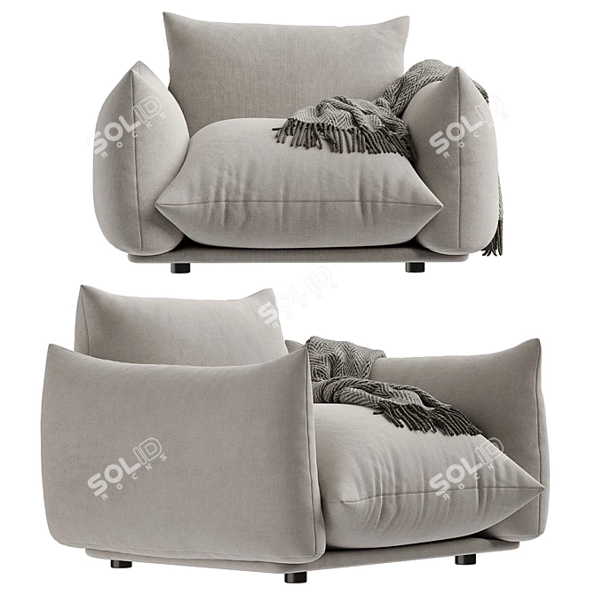  Modern Marenco Armchair 2016 3D model image 4