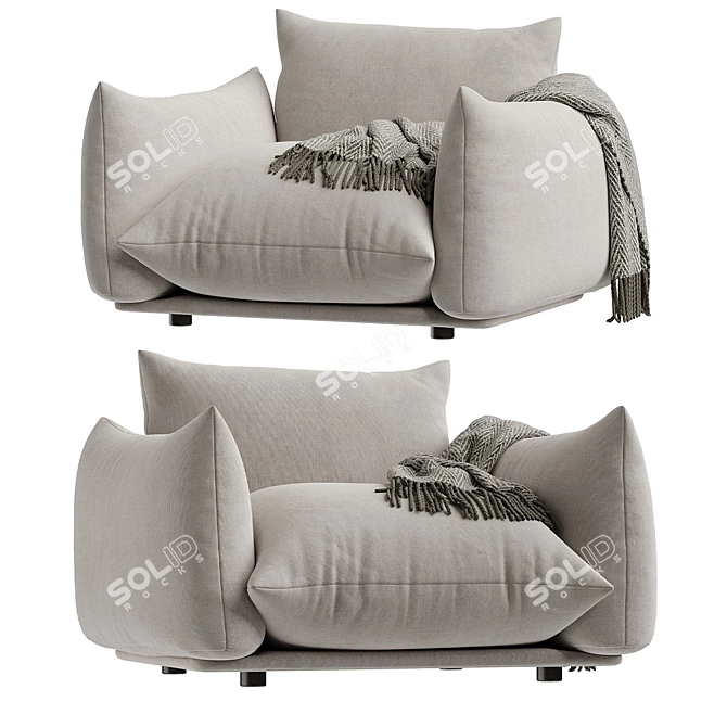  Modern Marenco Armchair 2016 3D model image 5