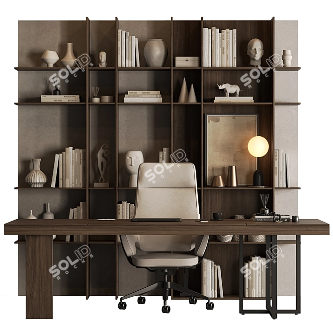 Executive Boss Desk - Modern Office 3D model image 1