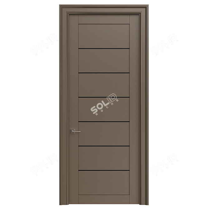 Modern Interior Door 3D Model 3D model image 3