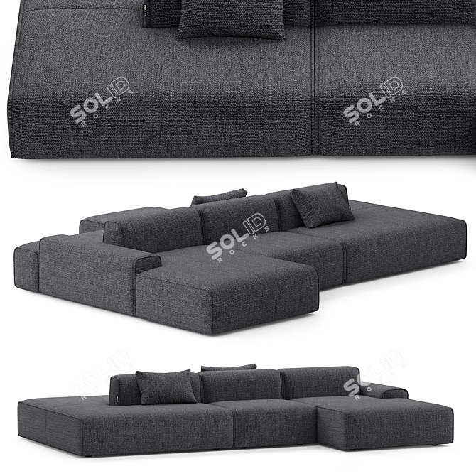 Modern Sofa by Luzaro 3D model image 1