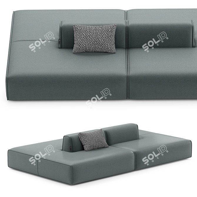 Modern Sofa by Luzaro 3D model image 2