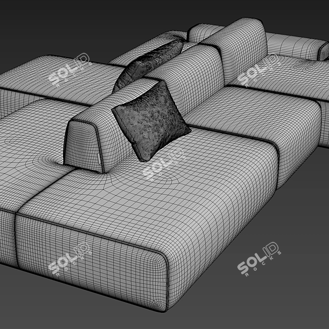 Modern Sofa by Luzaro 3D model image 5