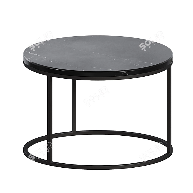 Modern Tango Coffee Table Set 3D model image 2