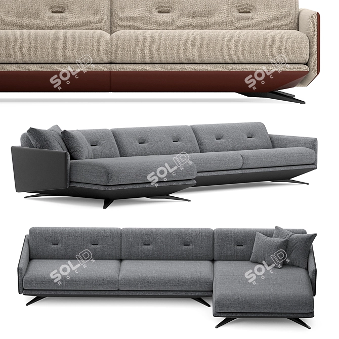 Luzaro Insight Sofa Exquisite Quality 3D model image 1