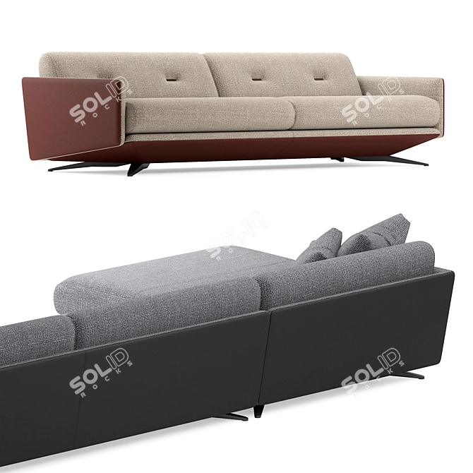 Luzaro Insight Sofa Exquisite Quality 3D model image 4