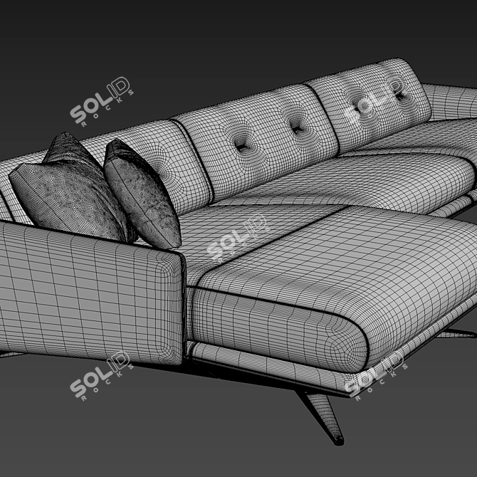 Luzaro Insight Sofa Exquisite Quality 3D model image 5