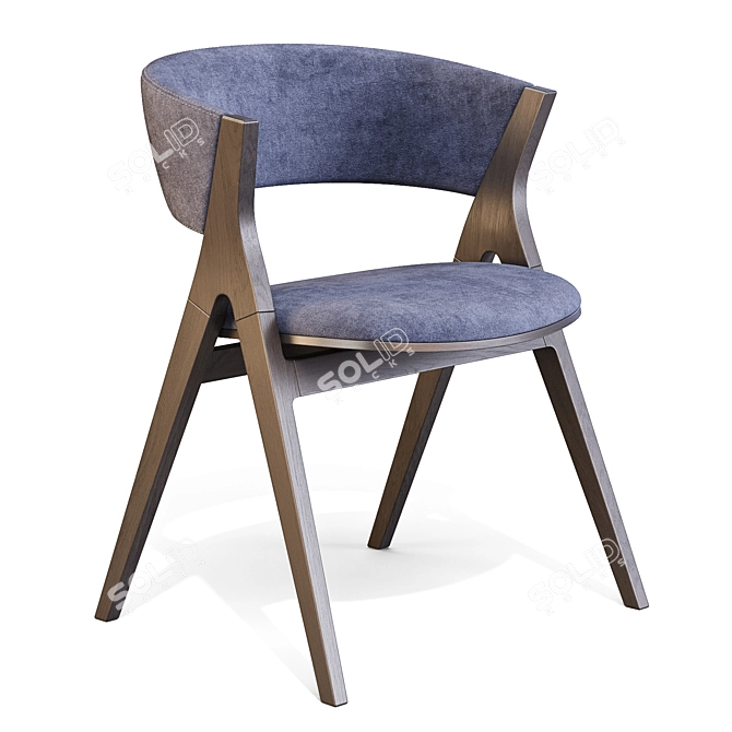 Dynamic Contemporary Remo Dining Chair 3D model image 1