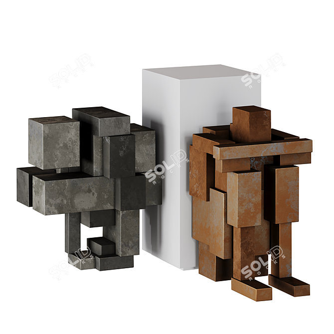 Propper Series Sculptures Set002 | 10cm 3D model image 1